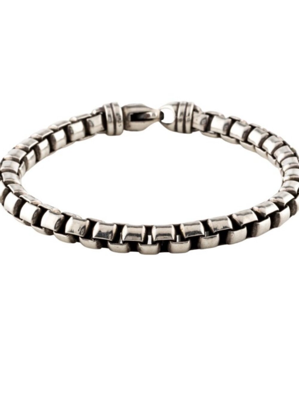 DAVID YURMAN STERLING SILVER 925 BOX CHAIN BRACELET
